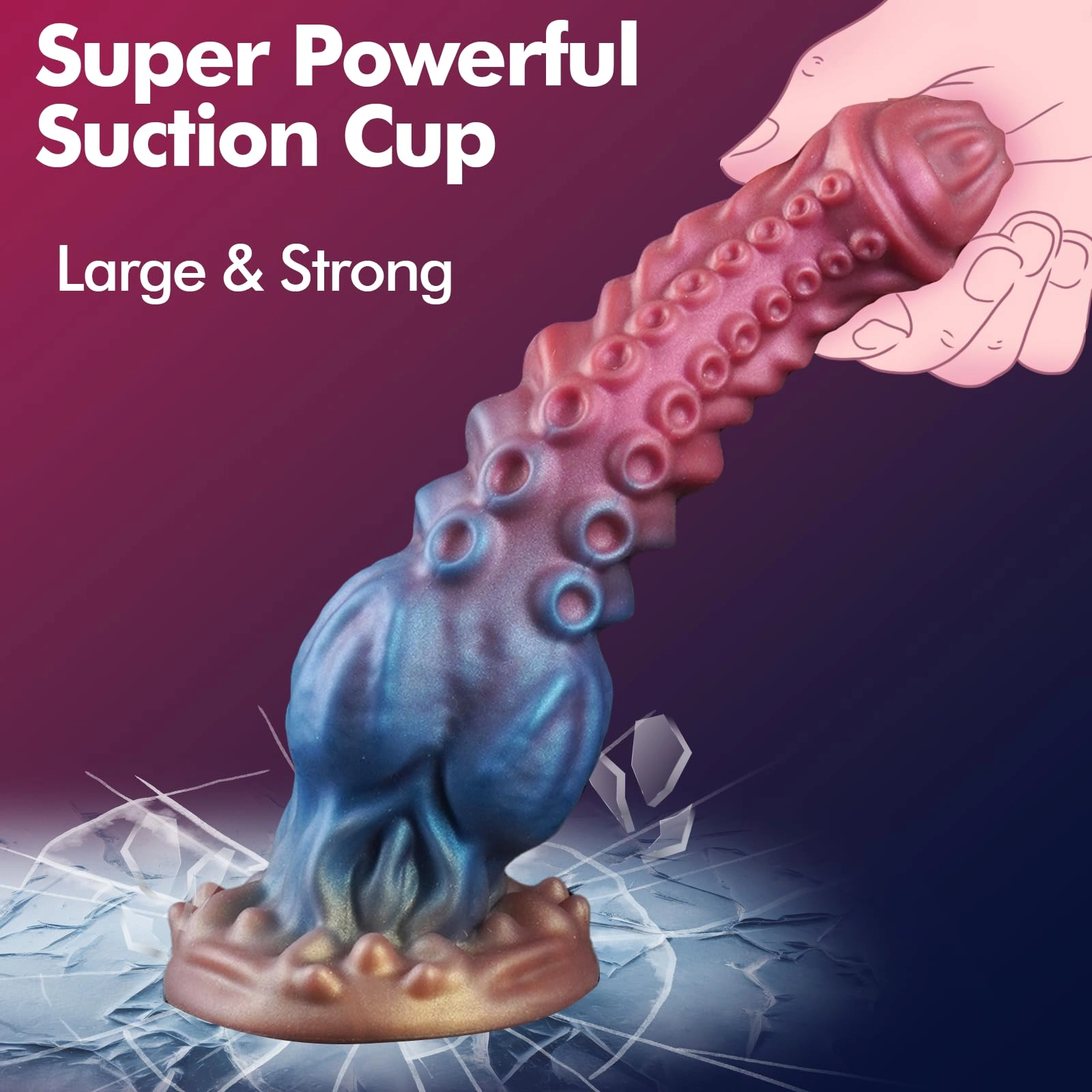 Akkoro 9.71 Huge Knot Dildo With Lifelike Tentacles & Unique Texture - Laphwing