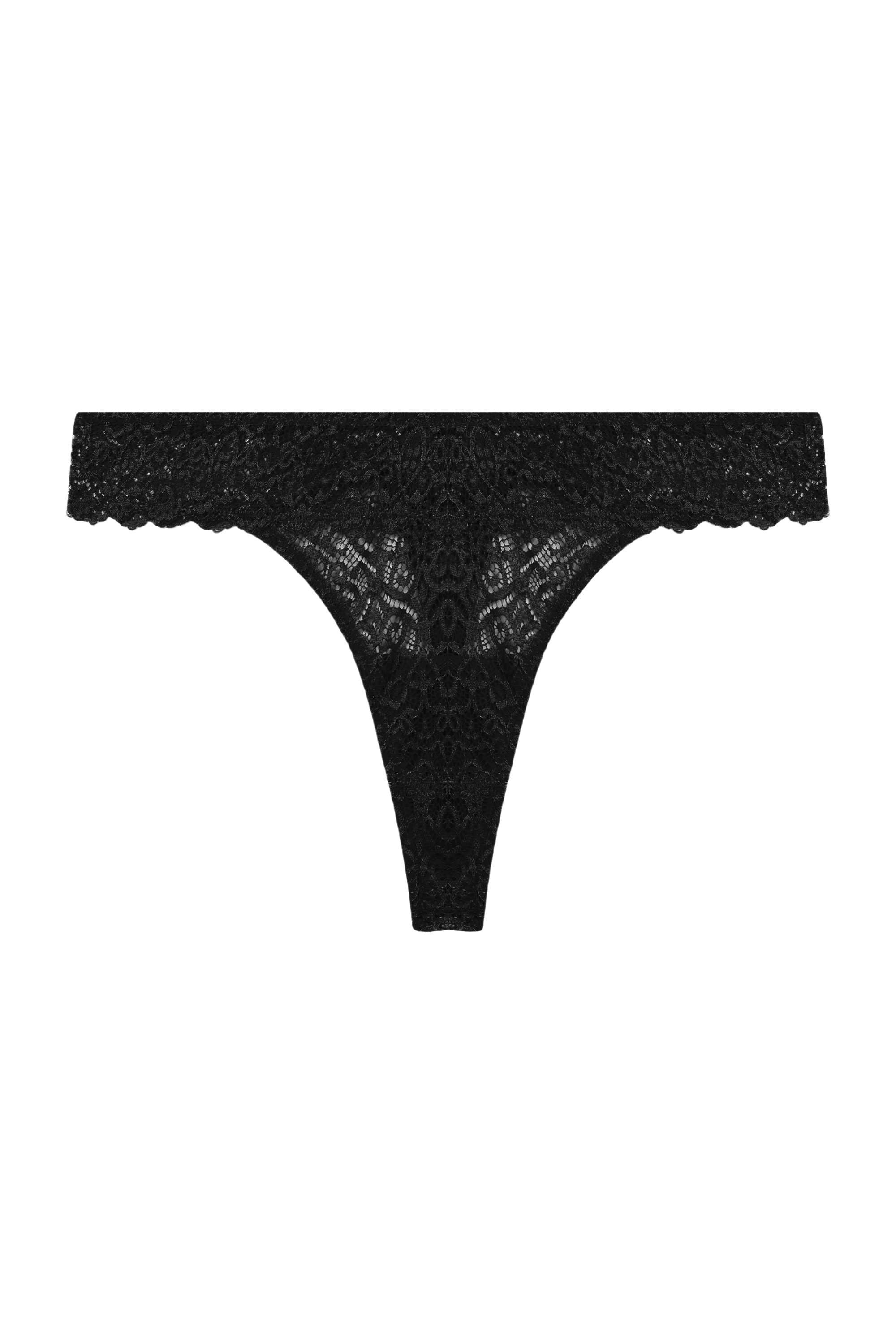 Ariana Black Everyday Lace Thong