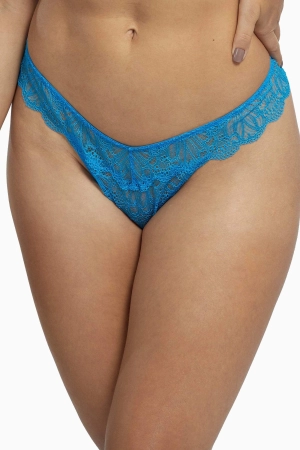 Ariana Everyday Lace Thong Aqua Blue