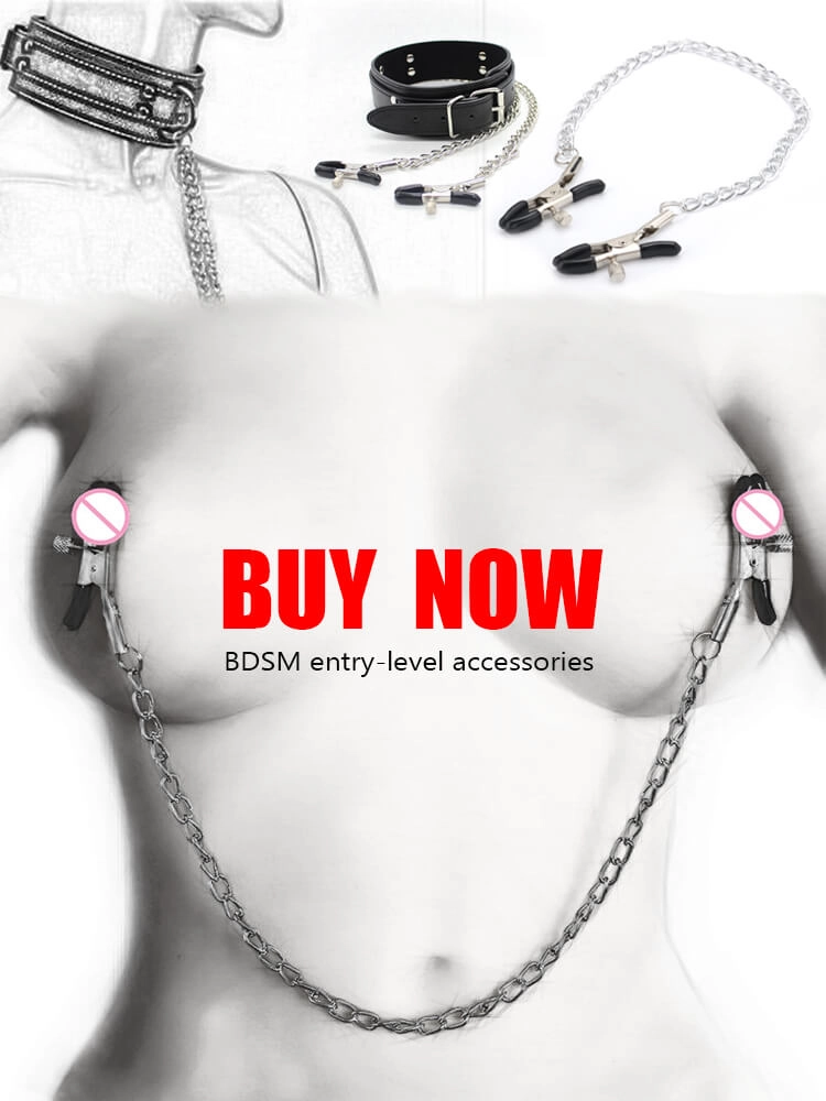BDSM Nipple Clips Clitoris Clamps Collar Bondage Accessories Flirt Training Female Erotic Toys for Couples Masochism