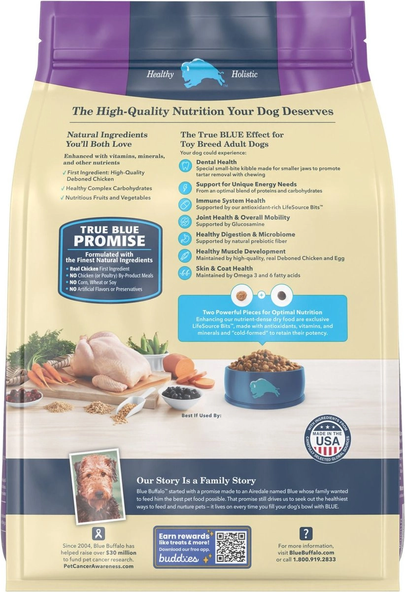 Blue Buffalo Toy Breed Chicken & Brown Rice Formula
