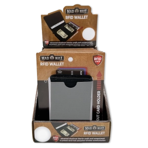Canvas RFID Block Slim Wallet - 6 Pieces Per Retail Ready Display 23746