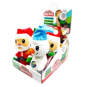 Christmas Belly Popz Plush Toy - 6 Pieces Per Display 24200