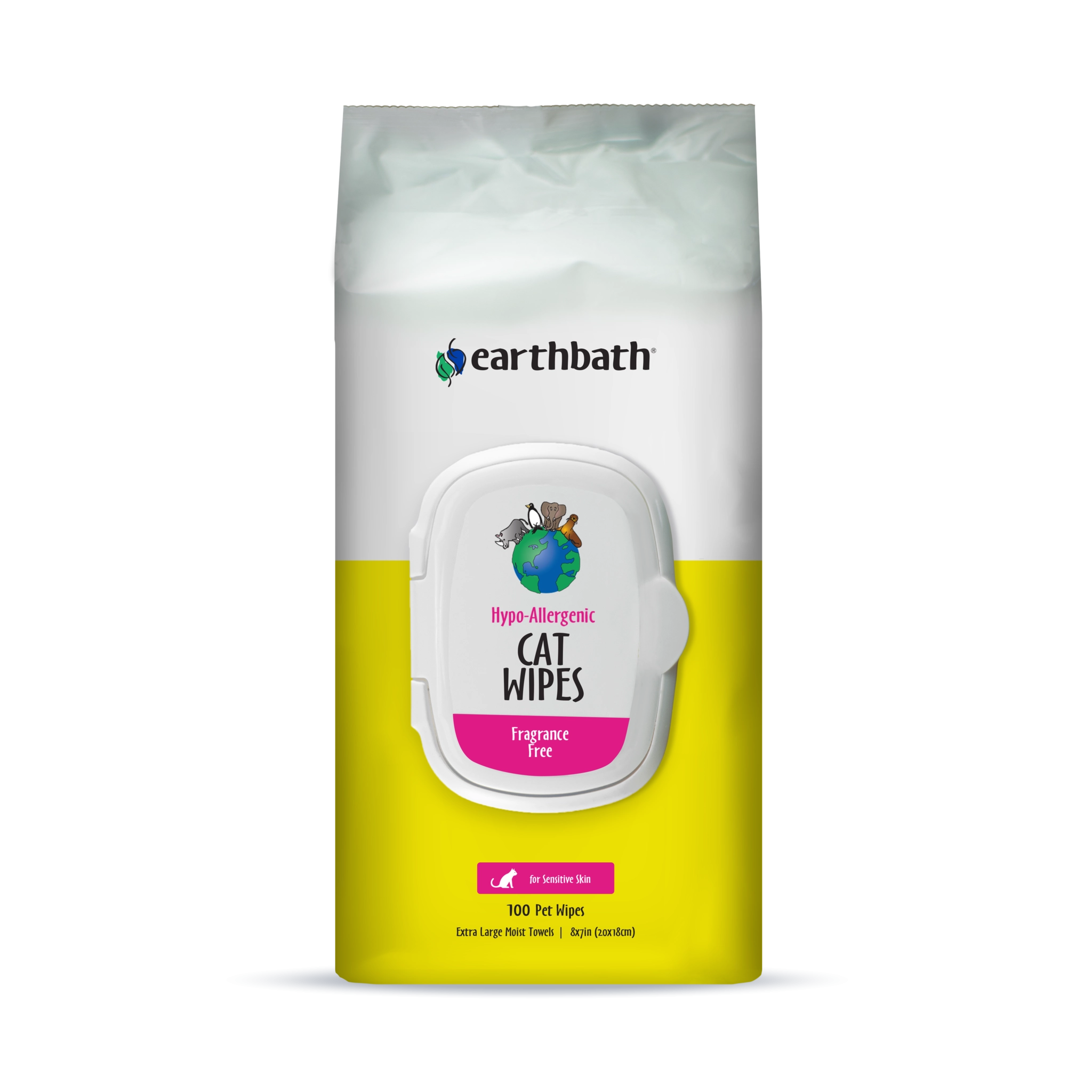 Earthbath Hypo-Allergenic Grooming Wipes for Cats