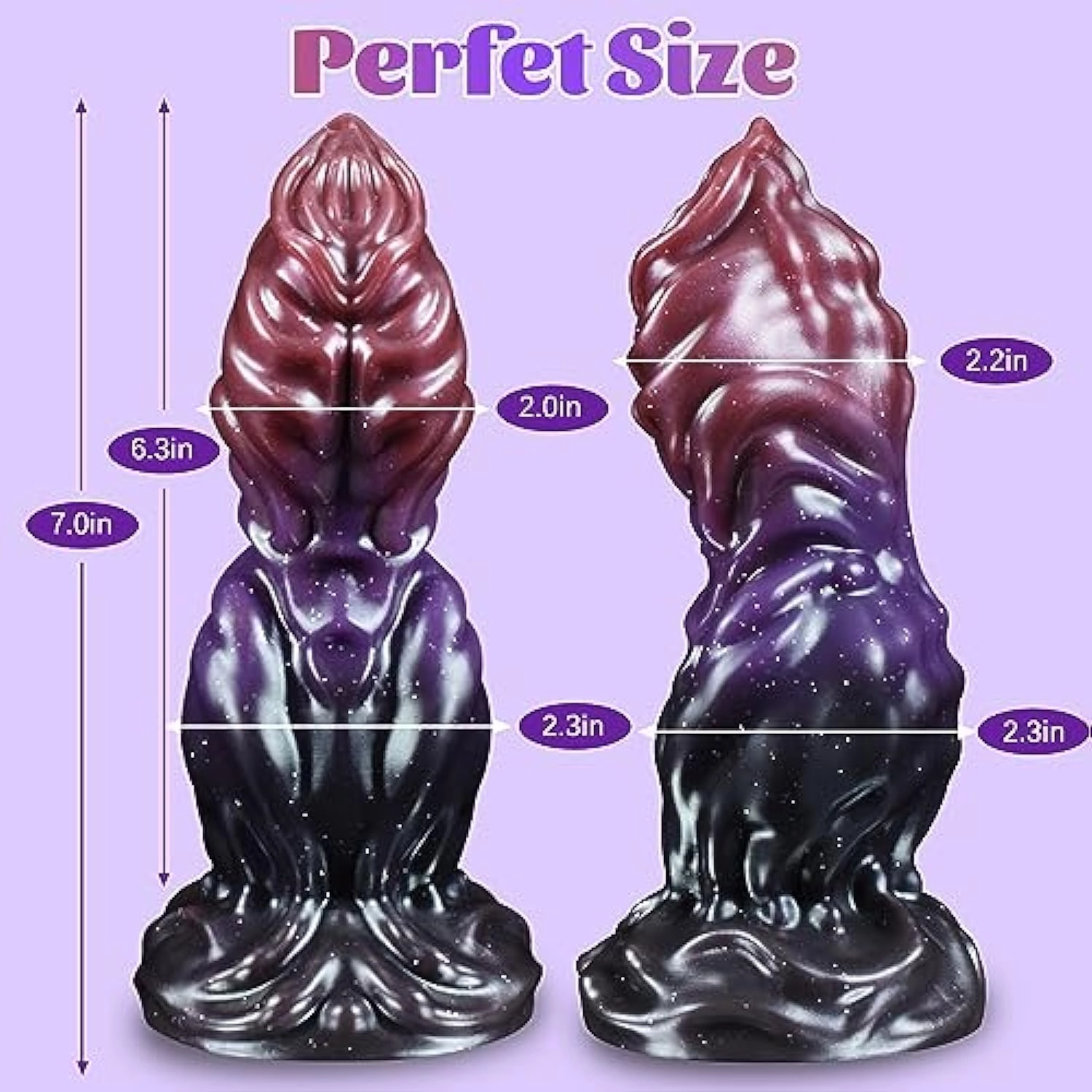 Flame 7 Fantasy Monster Dildo With Unique Stimulating Texuture - Laphwing