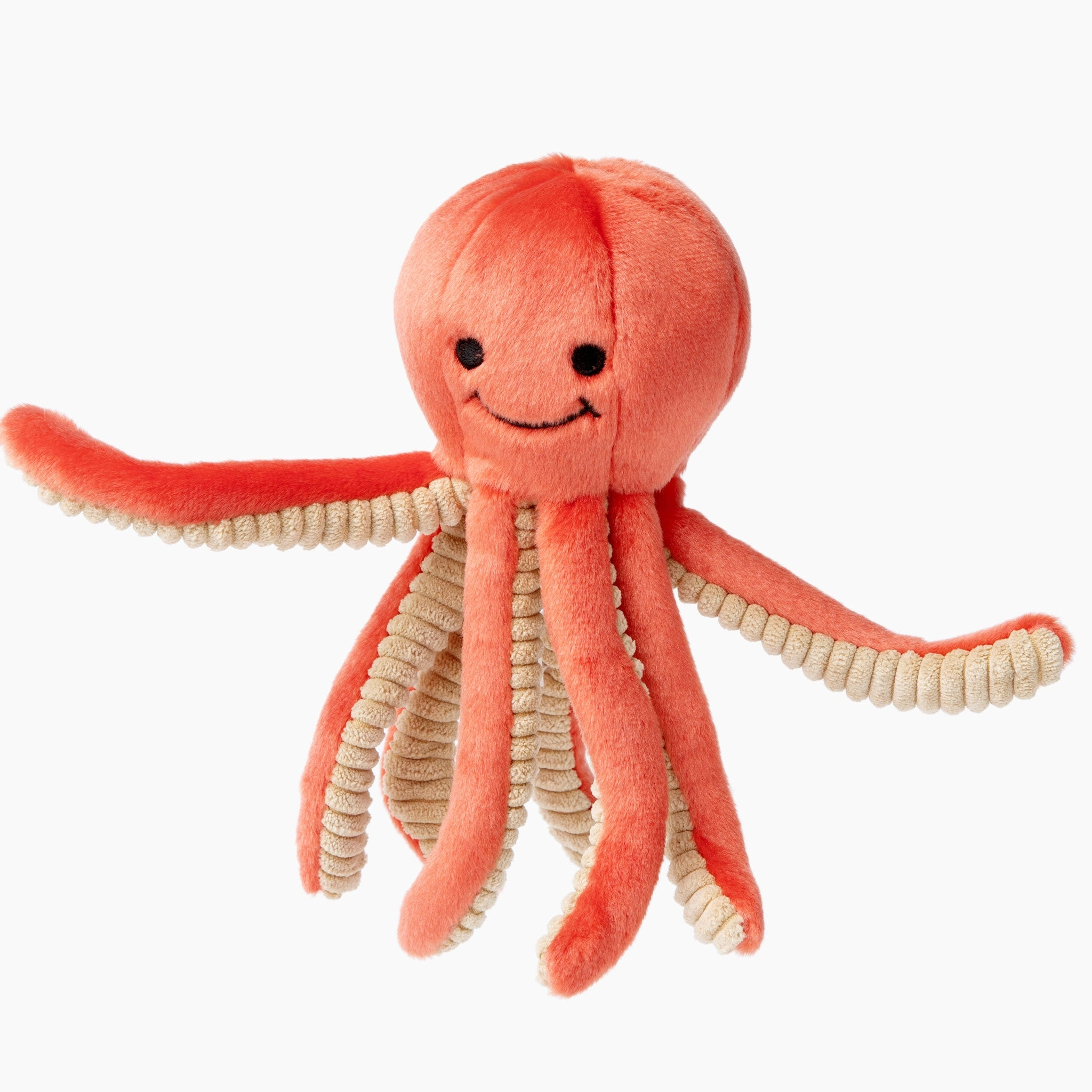 Fluff & Tuff Squirt Ocotopus Orange Dog Toys