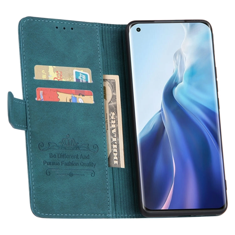 For Xiaomi Mi 11 Reverse Buckle Horizontal Flip PU Leather Case with Holder  Card Slot