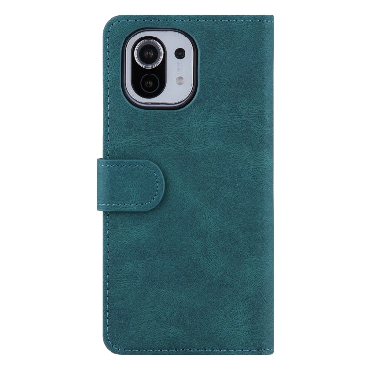 For Xiaomi Mi 11 Reverse Buckle Horizontal Flip PU Leather Case with Holder  Card Slot