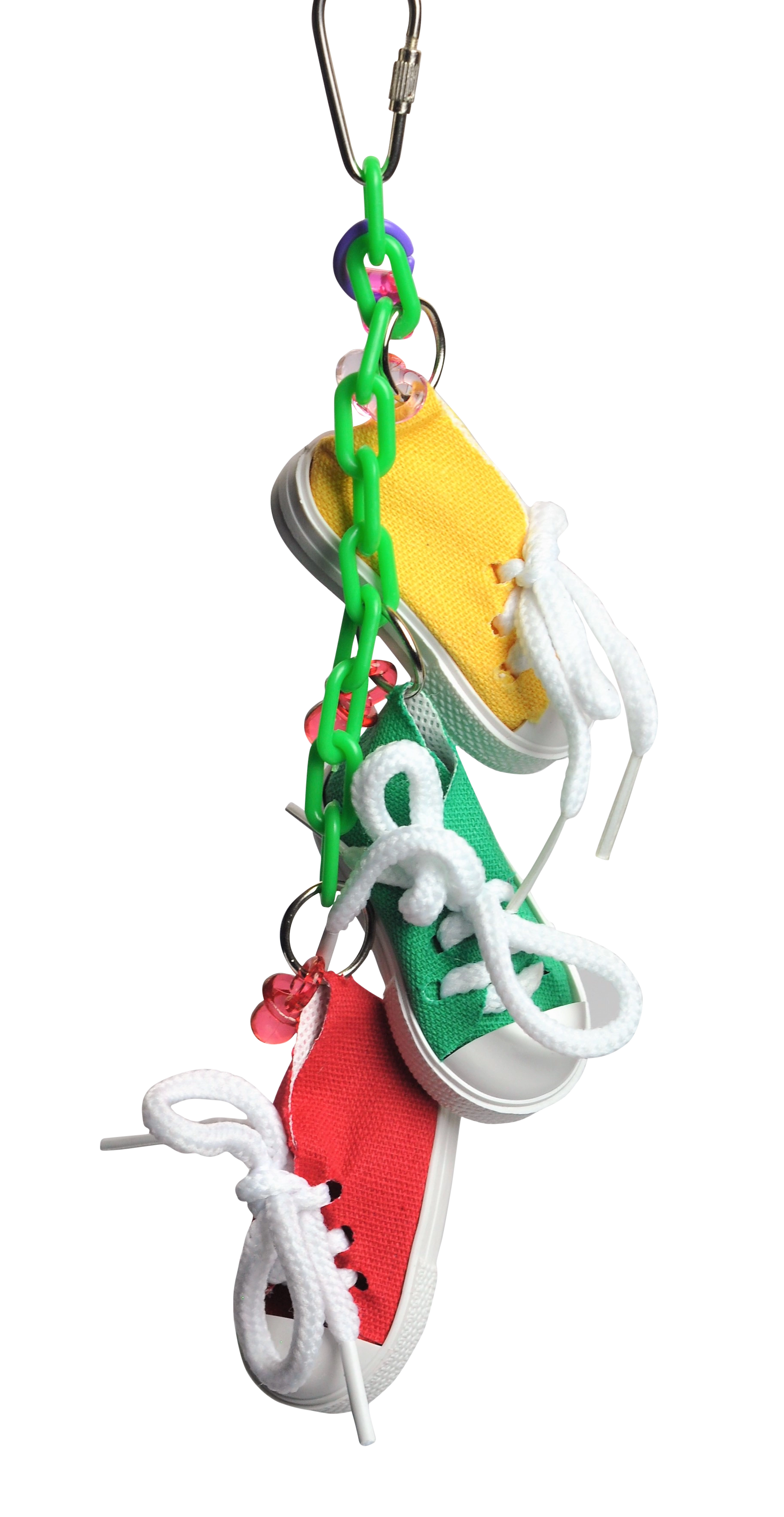 Happy Beaks Sneakers On A Line Bird Toy