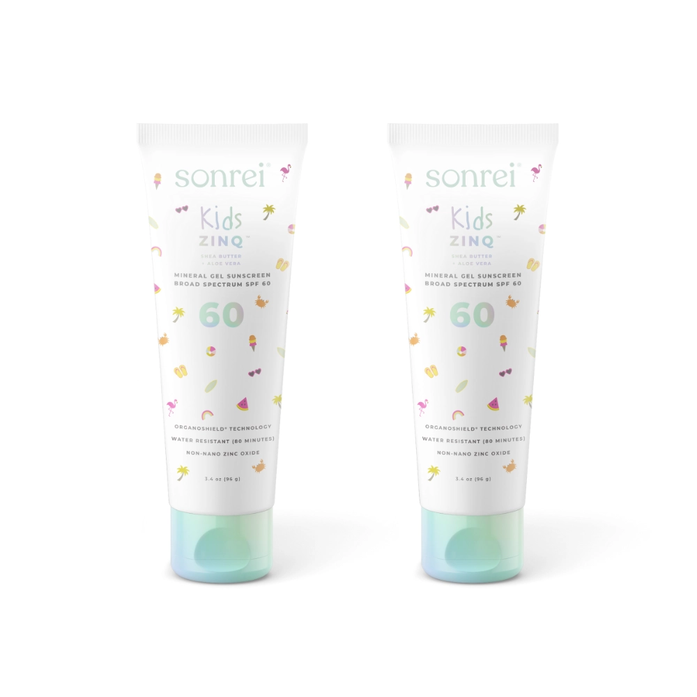 Kids Zinq SPF 60 Mineral Gel Sunscreen 2-Pack Bundle