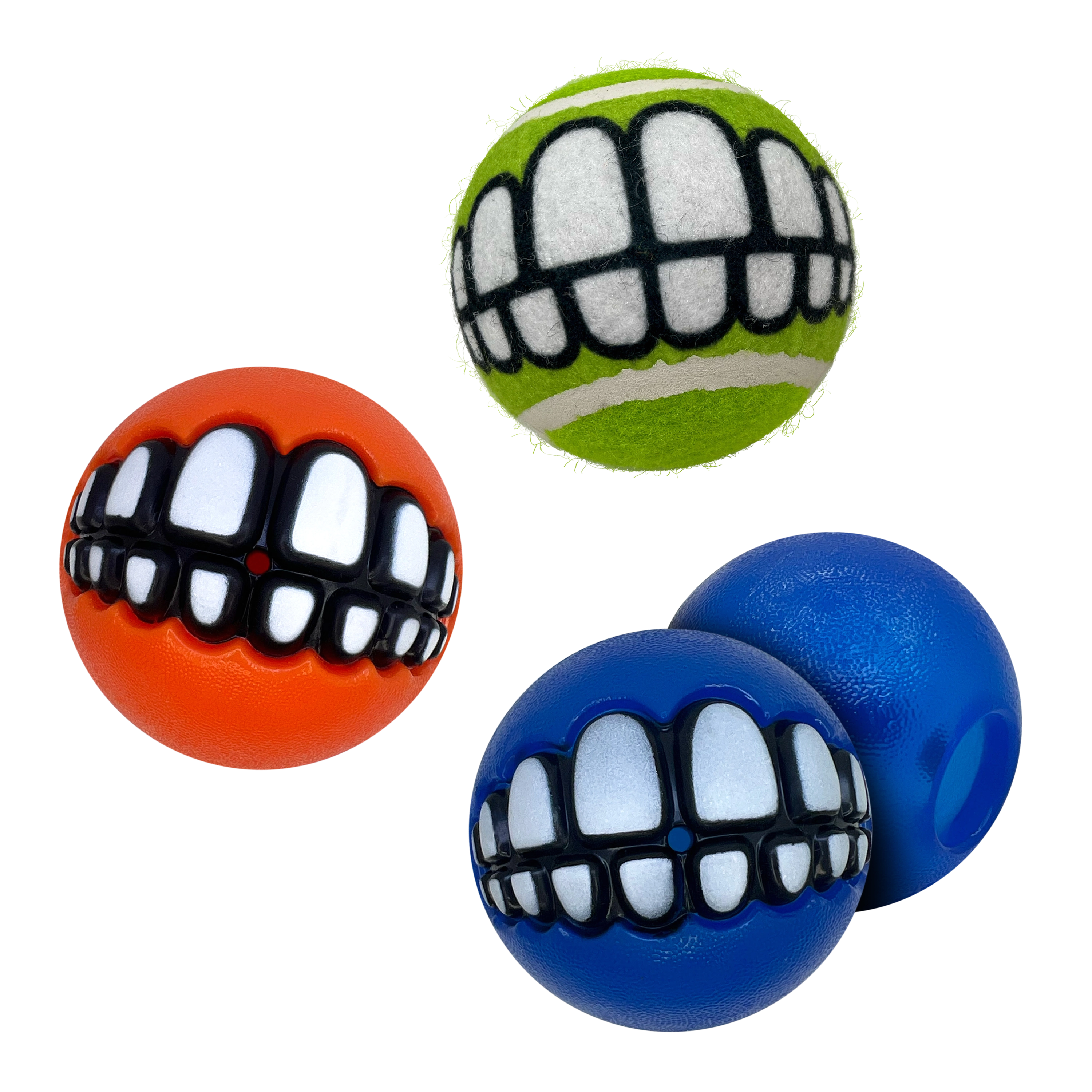 KONG Grinz By Rogz Variety 3-Pk Dog Toy
