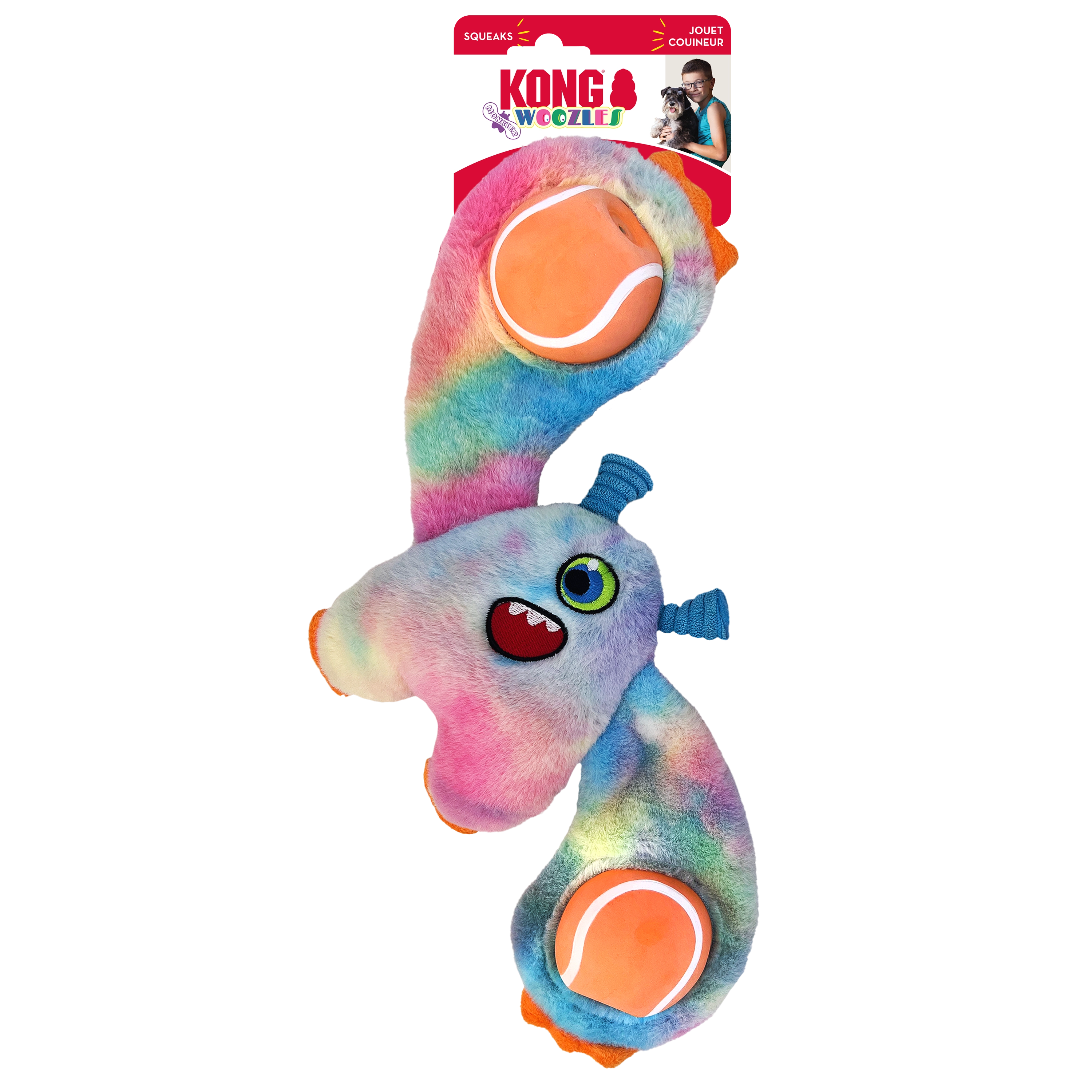 KONG Woozles Monster Assorted Dog Toy