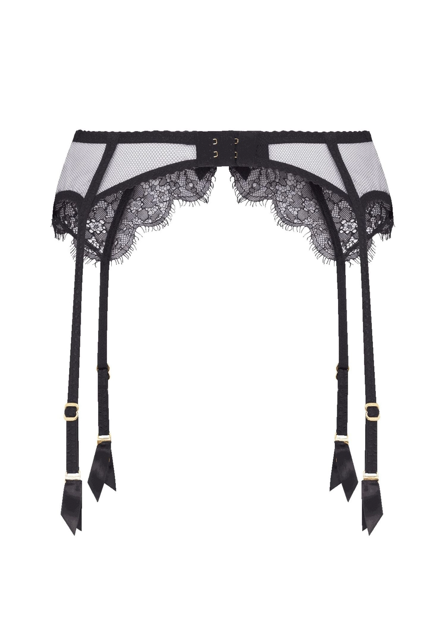 Lorna Lace Suspender (Black)