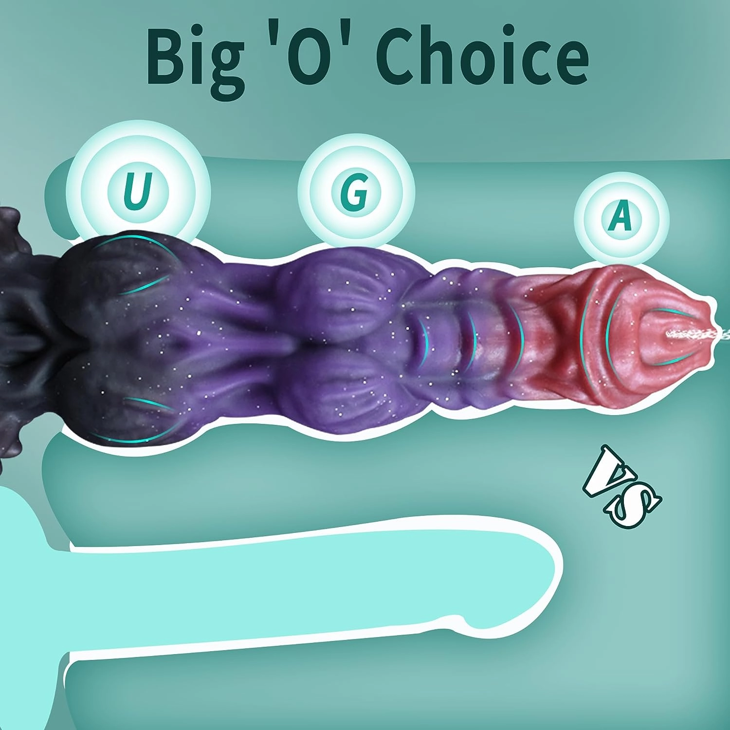 Morgan 9.6 Squirting Monster Dildo With Unique Size & Stimulating Texture - Laphwing