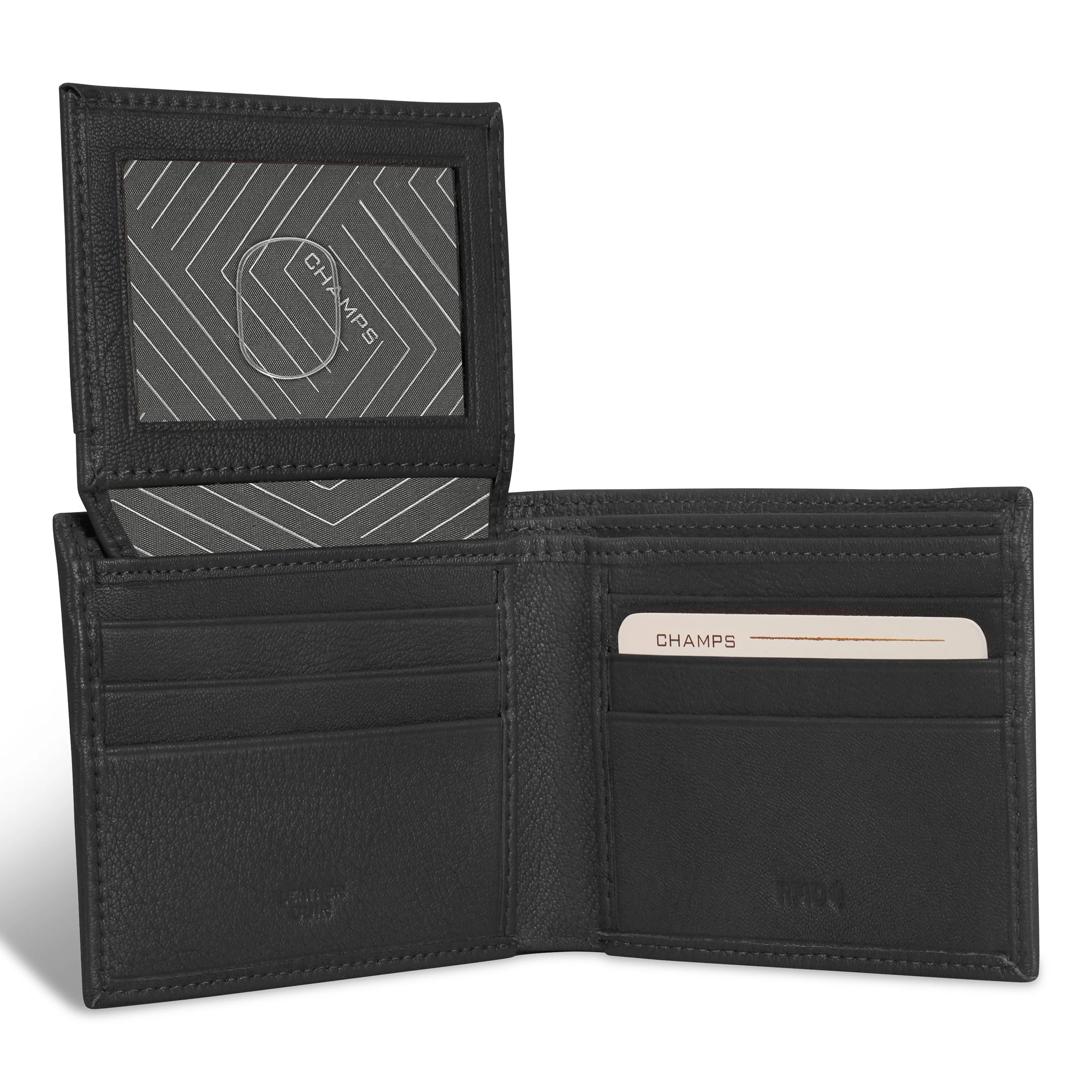 Onyx / Leather Top Wing Wallet *Drop Ship*