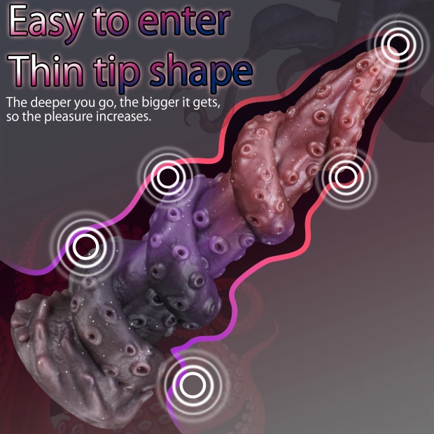 Pagoda 8.9 Tentacle Dildo With Unique Spiral Shape - Laphwing