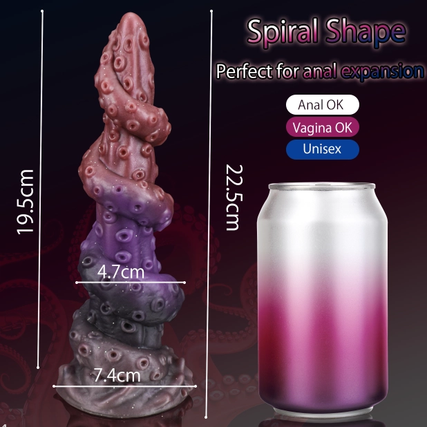 Pagoda 8.9 Tentacle Dildo With Unique Spiral Shape - Laphwing