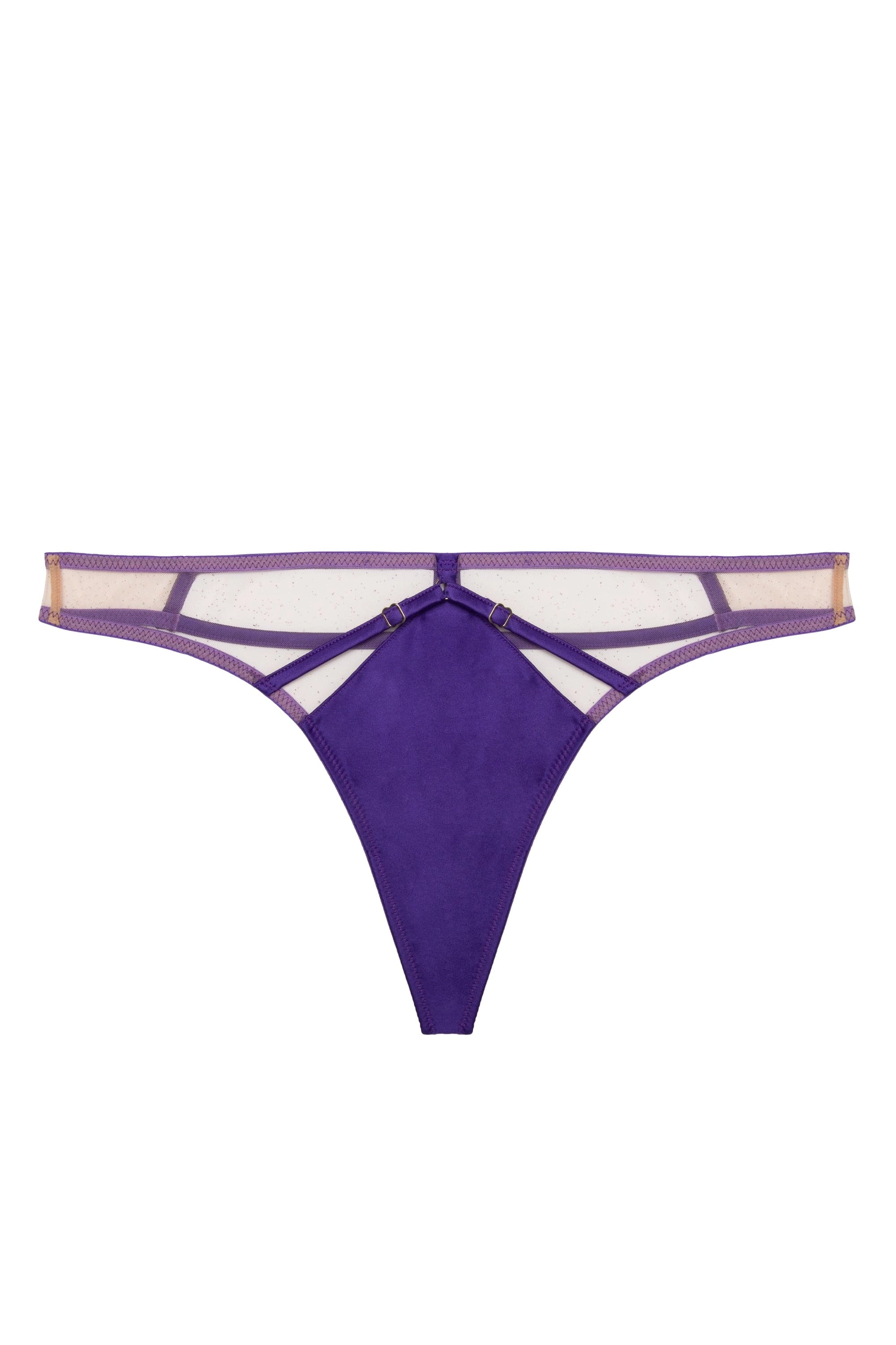 Ramona Purple Caged Open Back thong