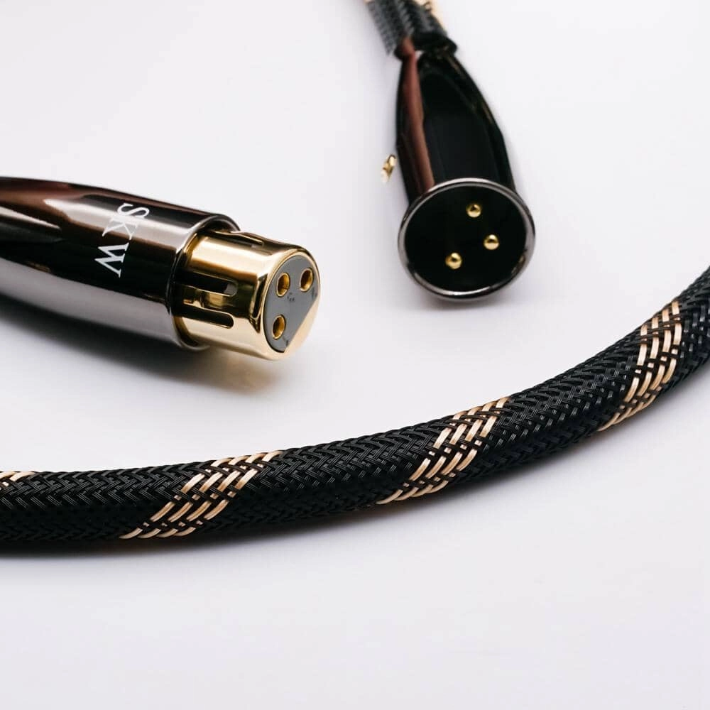 SKW BG09 - 3 Pin XLR Male To Female 6N High-purity copper Cable ( Pair )