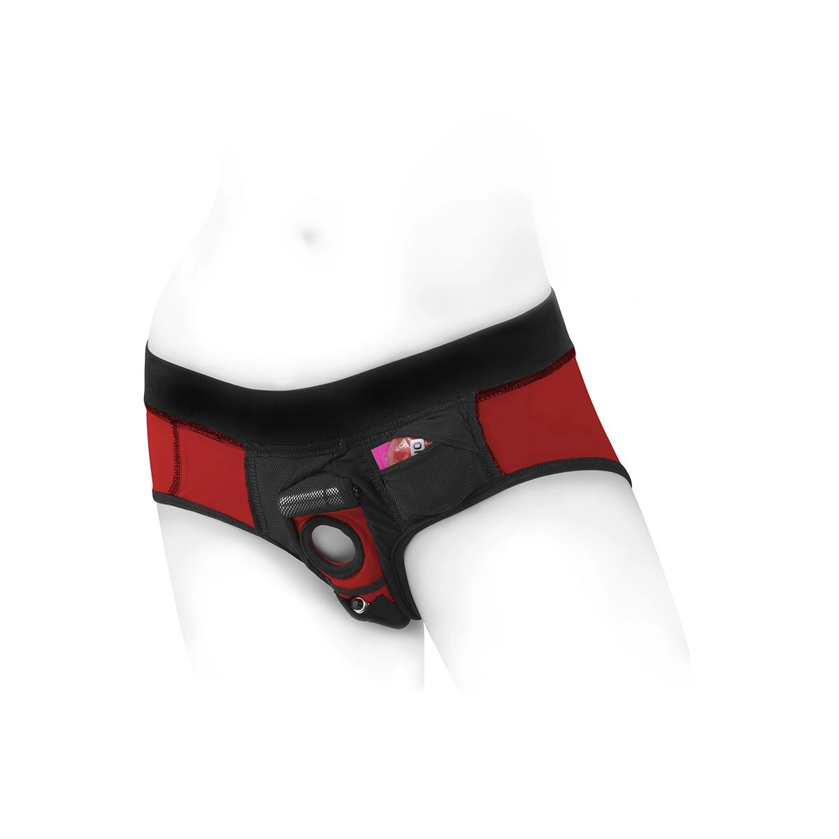 SpareParts Tomboi Harness Red/Black - Medium