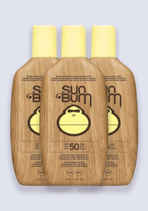 Sun Bum Original SPF 50 Sunscreen Lotion 237ml - 3 Pack Saver