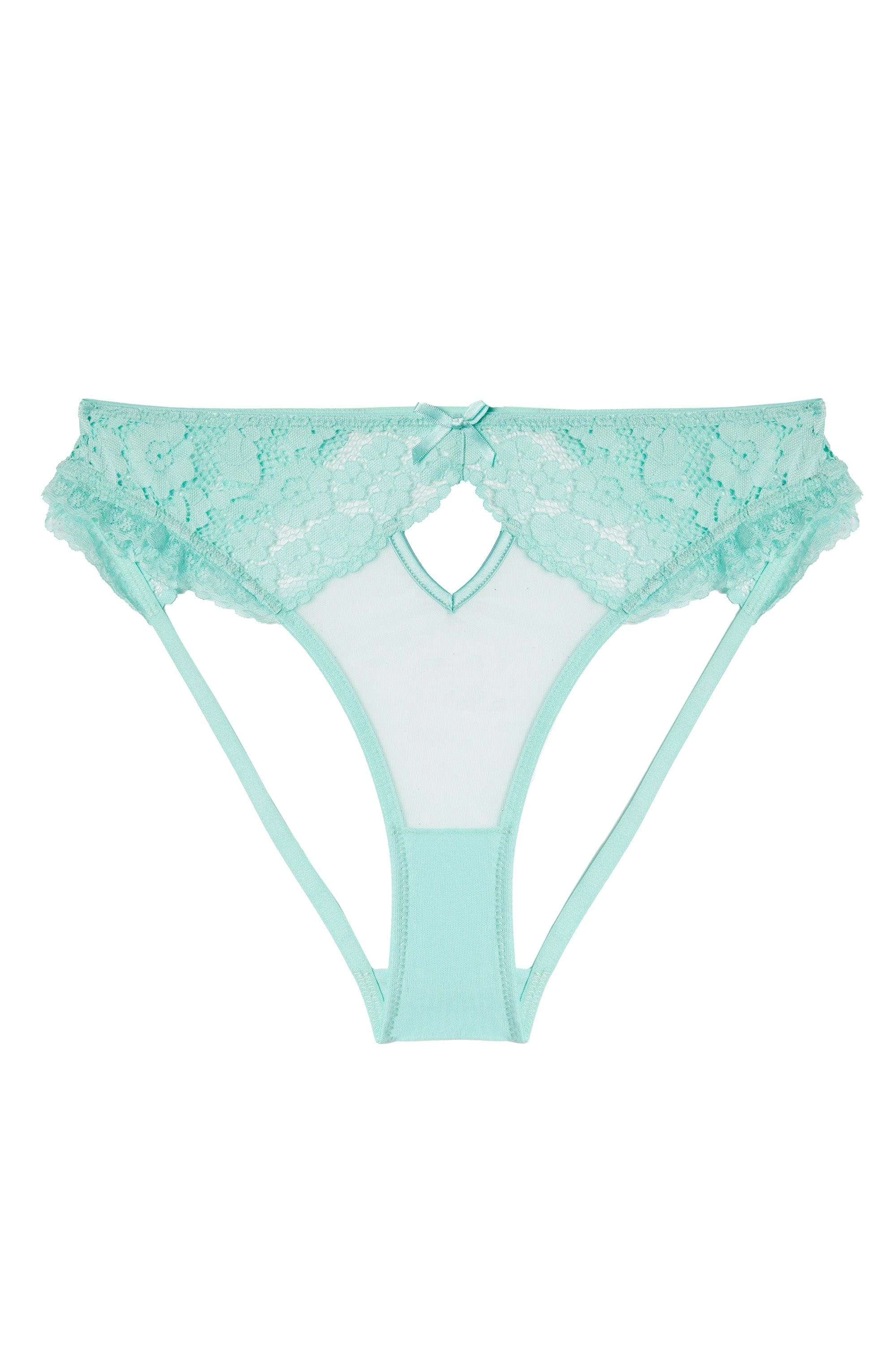 Vega Aqua Lace And Frill Briefs