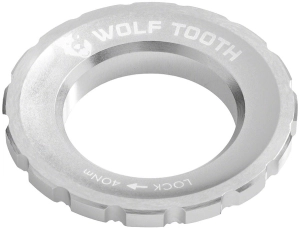 Wolf Tooth CenterLock Rotor Lockring - External Splined Raw Silver