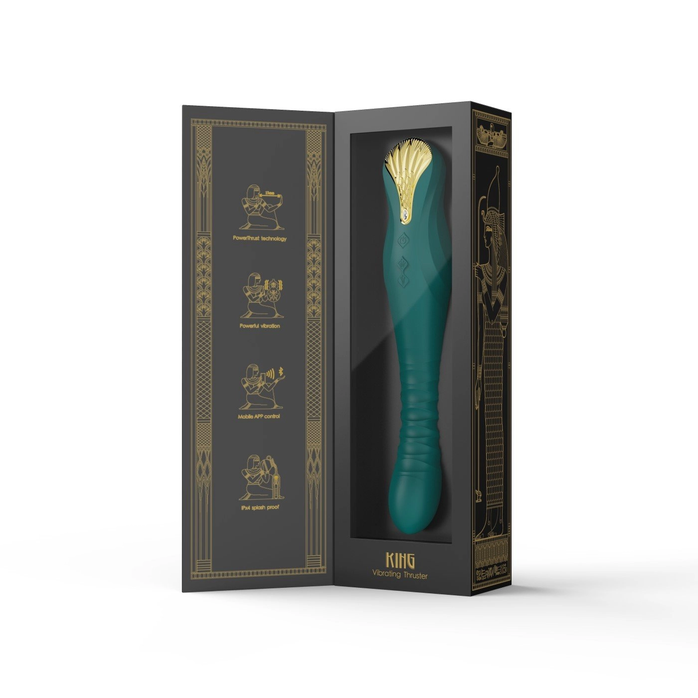 ZALO King Vibrating Thruster Turquoise Green